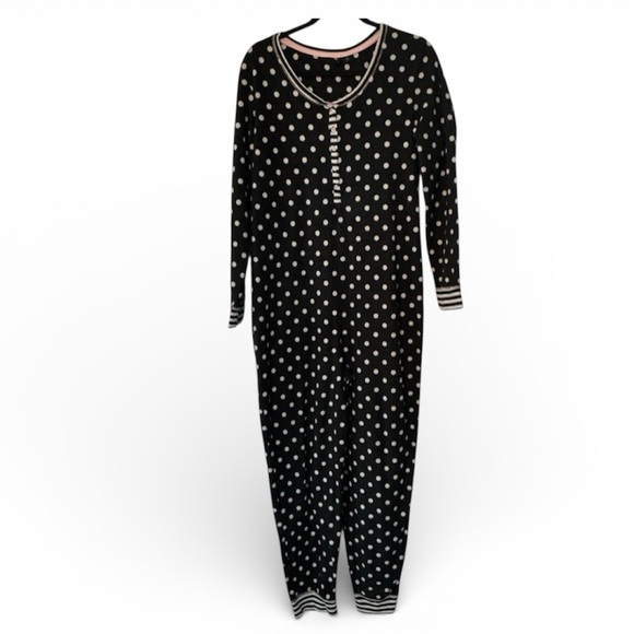 Other - Fleece polka dot onesie